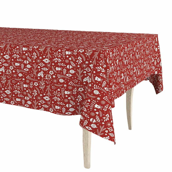 Tafelkleed op rol Exma Oliedoek Rood Kerstmis 140 cm x 25 m 1