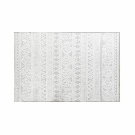 Tapijt DKD Home Decor Grijs Wit Ikat (120 x 180 x 0,4 cm) 1