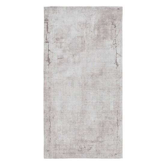 Tapijt 80 x 150 cm Polyester Katoen Taupe 1