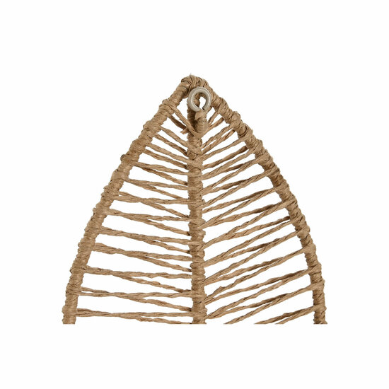 Wandkapstok Home ESPRIT Natuurlijk Jute Metaal 12 x 4 x 26 cm 3