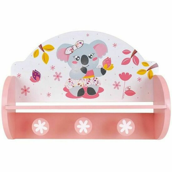 Wandkapstok Fun House Roze Hout MDF (33 x 46 x 15 cm) 1