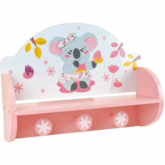 Wandkapstok Fun House Roze Hout MDF (33 x 46 x 15 cm) 2