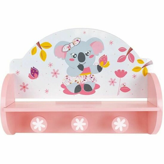 Wandkapstok Fun House Roze Hout MDF (33 x 46 x 15 cm) 3