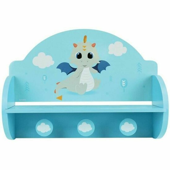 Wandkapstok Fun House Blauw Hout MDF (33 x 46 x 15 cm) 1