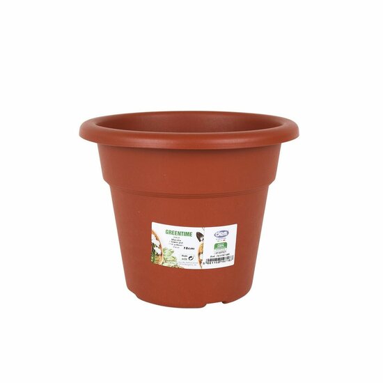 Bloempot Dem Greentime Rond Bruin &oslash; 18 x 14,6 cm (12 Stuks) 2