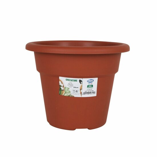 Bloempot Dem Greentime Rond Bruin &oslash; 20 x 15,75 cm (12 Stuks) 2