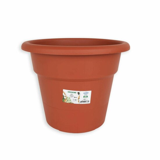 Bloempot Dem Greentime Rond Bruin &oslash; 30 x 24 cm (6 Stuks) 2