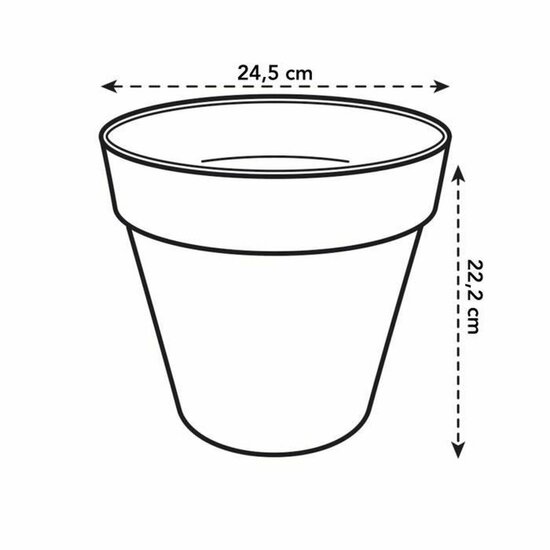 Bloempot Elho Loft Urban 25 Geel &Oslash; 24,5 x 22,2 cm 5