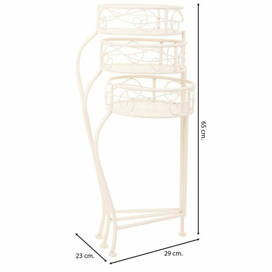 Bloempotstandaard Alexandra House Living Wit Metaal Ijzer 34 x 76 x 40 cm 3
