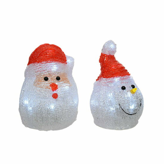 Decoratieve figuren Lumineo 491239 LED Binnenkant Santa Claus 10,5 x 10,5 x 15 cm 1