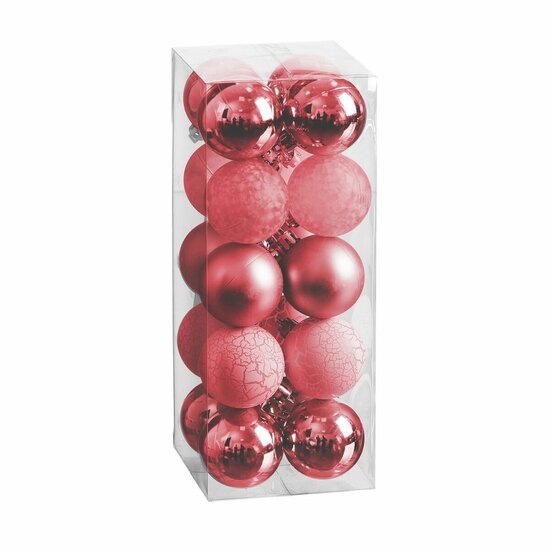 Kerstballen Rood 5 x 5 x 5 cm (20 Stuks) 1