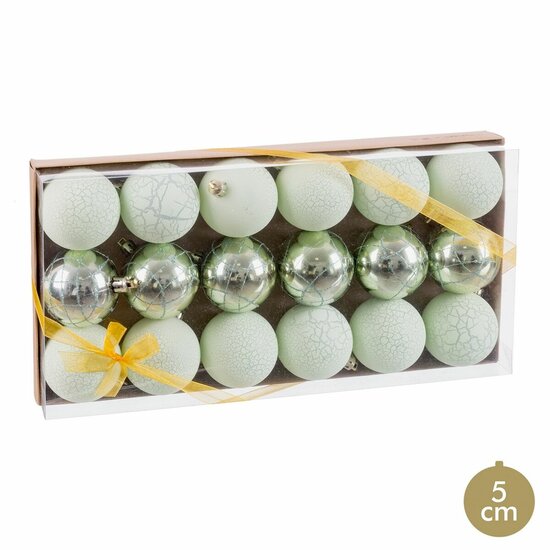 Kerstballen Groen Plastic &Oslash; 5 cm (18 Stuks) 1