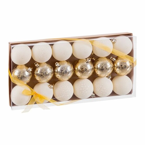 Kerstballen Gouden Plastic &Oslash; 5 cm (18 Stuks) 2