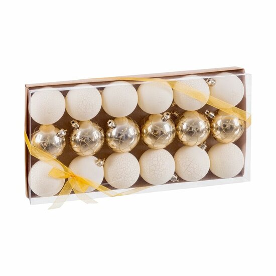 Kerstballen Gouden Plastic &Oslash; 4 cm (18 Stuks) 2