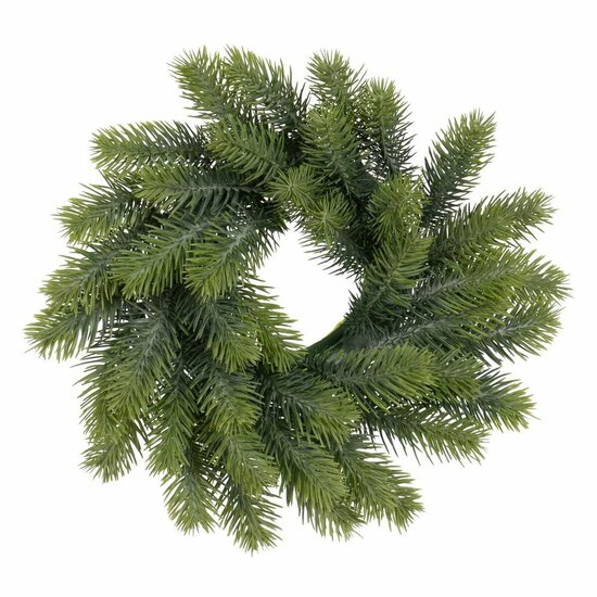 Kerstkroon Groen PVC 30 x 30 cm 1