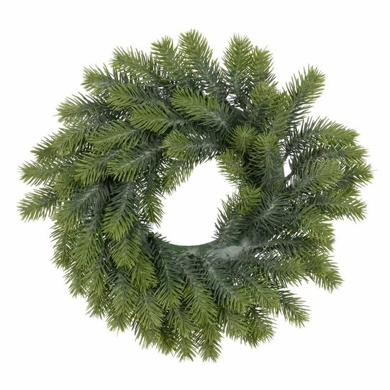 Kerstkroon Groen PVC 37 x 37 cm 1