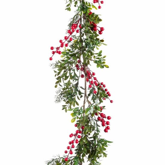 Kerstkrans Rood Groen Plastic 150 x 8 x 8 cm 2