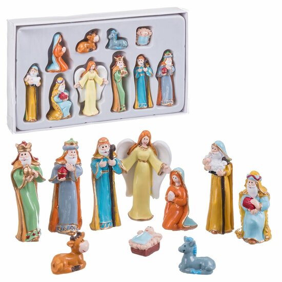 Kerststal set Multicolour Hars Geboorte/Bethlehem 20 x 12 x 3 cm 1