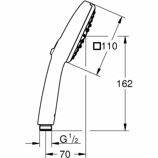 Douchekop Grohe ABS Plastic 3