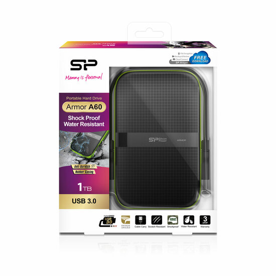 Externe Harde Schijf Silicon Power Armor A60 1 TB 4