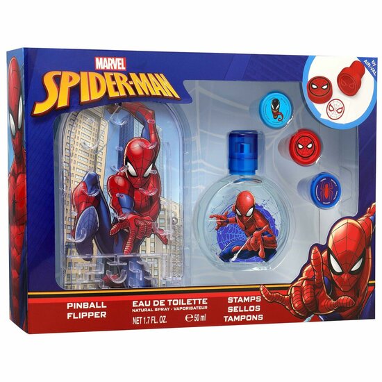 Kinderparfum Air-Val SPIDERMAN EDT 50+PINBALL EDT 50 ml 3 Onderdelen 1