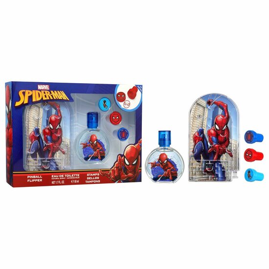 Kinderparfum Air-Val SPIDERMAN EDT 50+PINBALL EDT 50 ml 3 Onderdelen 2