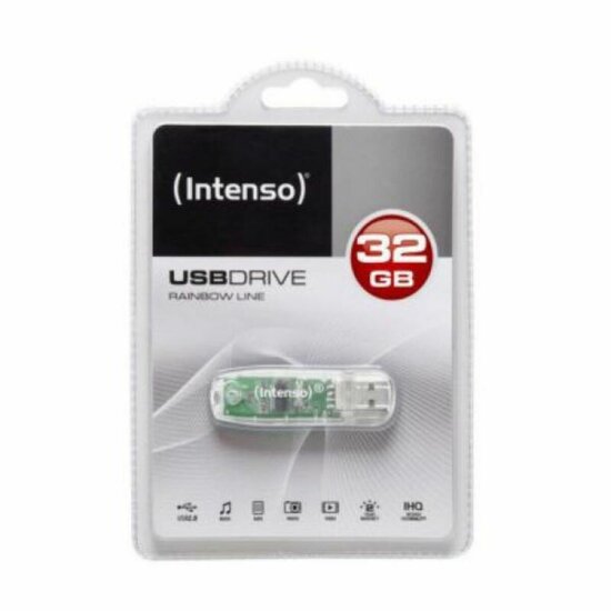 USB stick INTENSO Rainbow Line 32 GB Transparant 32 GB USB stick 1