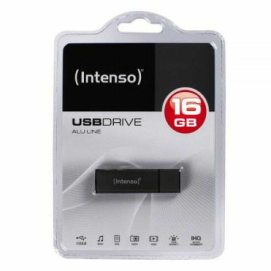 USB stick INTENSO ALU LINE 16 GB Antraciet 16 GB USB stick 1