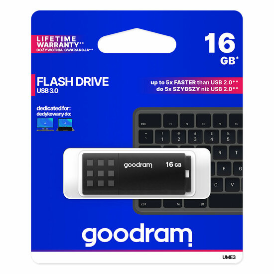 USB stick GoodRam UME3 Zwart 16 GB (1 Stuks) 5