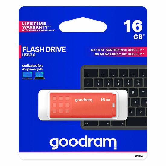 USB stick GoodRam UME3 Oranje 16 GB (1 Stuks) 5