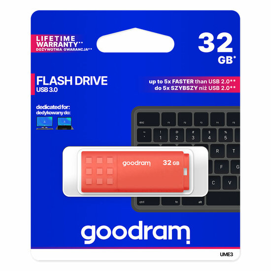 USB stick GoodRam UME3 Oranje 32 GB (1 Stuks) 5