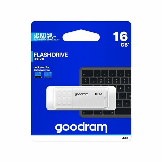 USB stick GoodRam UME2 Wit 16 GB 5 MB/s-20 MB/s 4