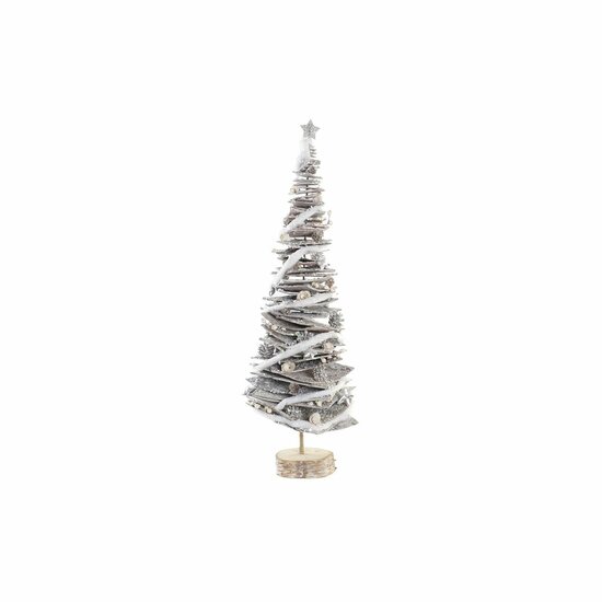 Kerstboom DKD Home Decor Natuurlijk Berken Besneeuwd 34 x 34 x 102 cm 1