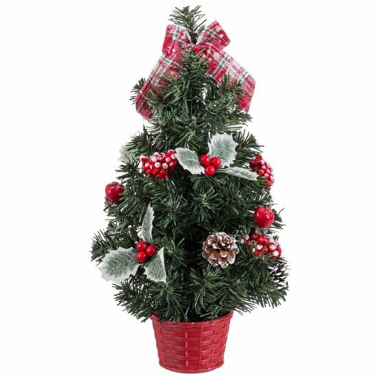 Kerstboom Rood Groen PVC Ananas 26 x 26 x 50 cm 1