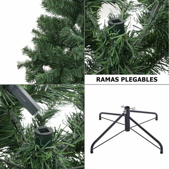 Kerstboom Groen PVC 70 x 70 x 180 cm 3