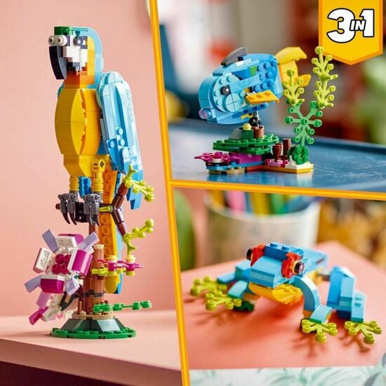 Playset Lego Creator 31136 Exotic parrot with frog and fish 3 in 1 253 Onderdelen 5