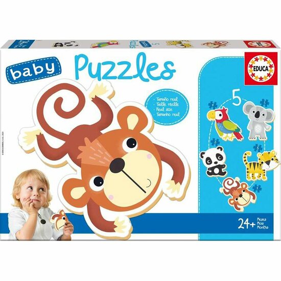 Set van 5 Puzzels Educa Kinderen dieren 1