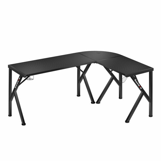 Bureau Gaming Huzaro Hero 6.3 Zwart Staal Koolstofvezel 154 x 74 x 117 cm 4