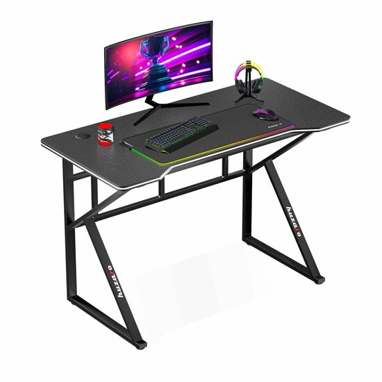 Bureau Gaming Huzaro HZ-Hero 1.6 Black Zwart 120 x 75 x 60 cm 1