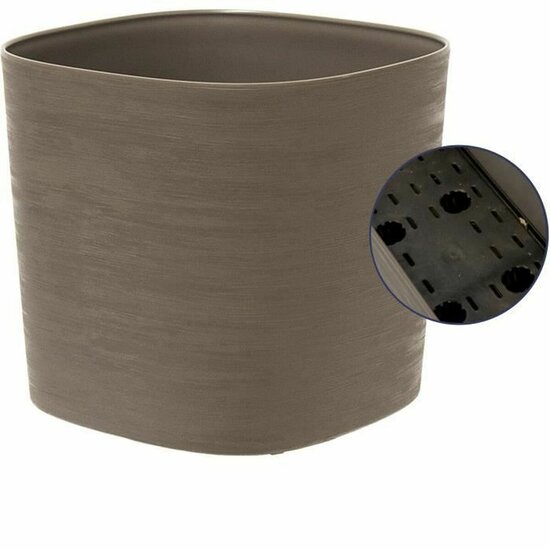 Zelfwaterende bloempot Garden ID Taupe 20 x 20 cm 3