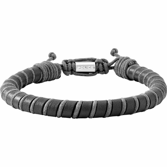 Police PJ26486BLB.01 Leer 19 cm Heren armband 1