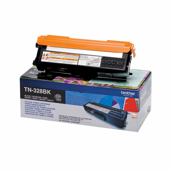 Originele Toner Brother TN-328BK Zwart 1