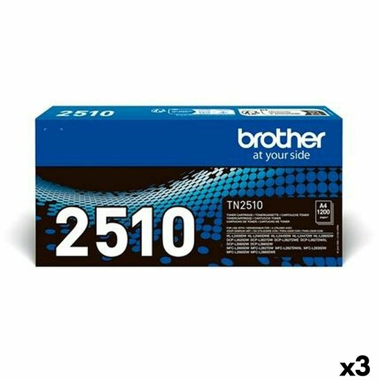 Originele Toner Brother HLL2400DW HLL2445DW DCPL2620DW DCPL2627DWXL DCPL26 Zwart (3 Stuks) 1