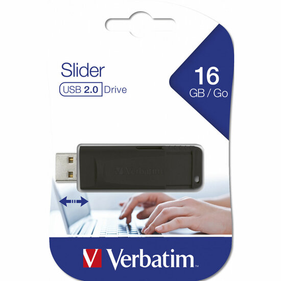 USB stick Verbatim 98696 16GB Zwart 16 GB (1 Stuks) 1