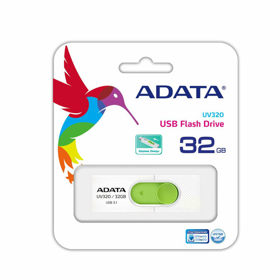 USB stick Adata UV320 Wit/Groen 32 GB 3