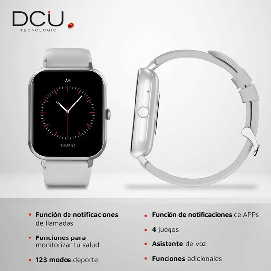 Smartwatch DCU CURVED GLASS PRO 1,83&quot; Grijs 4