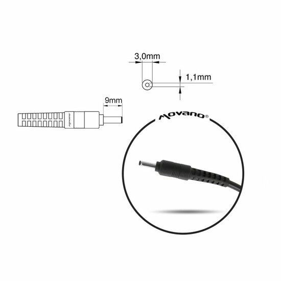 Laptop oplader Mitsu 5ZM049 40 W 2