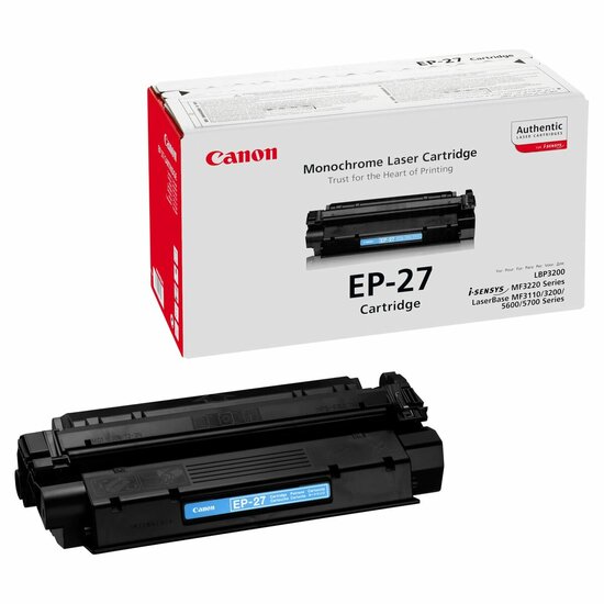 Originele Toner Canon EP-27 Zwart Rood 1