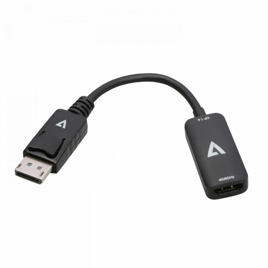 Adapter DisplayPort naar HDMI V7 V7DPHDMIACTV         Zwart 4K Ultra HD 1