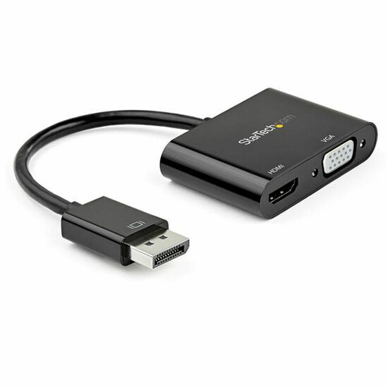 Adapter DisplayPort naar HDMI/VGA Startech DP2VGAHD20           4K Ultra HD Zwart 1